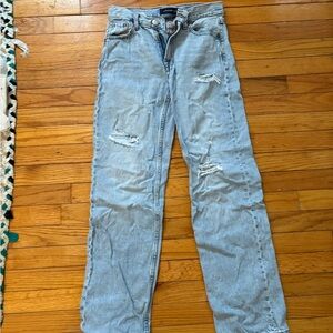 Aeropostale High Rise Baggy Light Blue Jeans